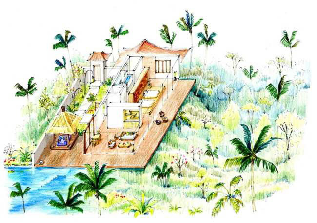 ヴィラ・ジャラク（画像提供：星野リゾート）