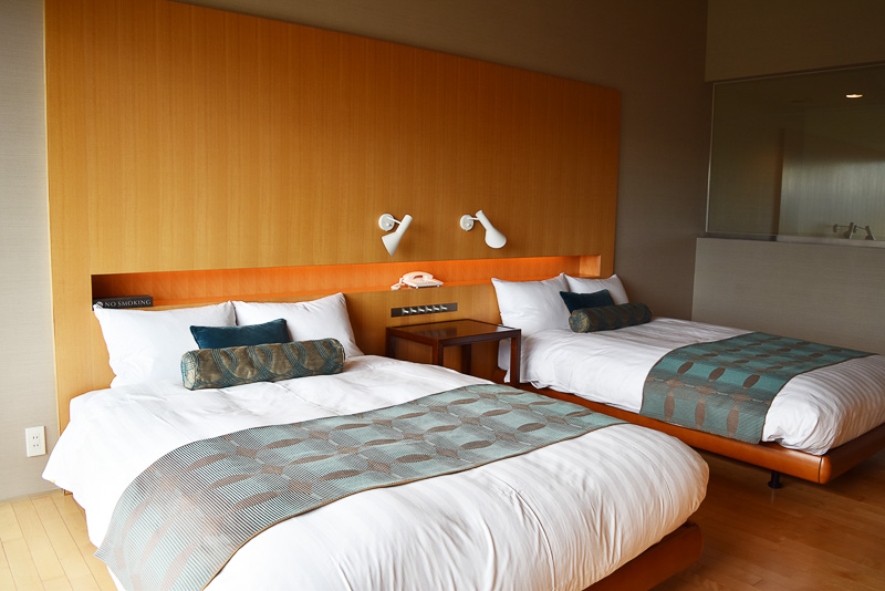 スイートルームの一例。明るく開放感のあるお部屋でした