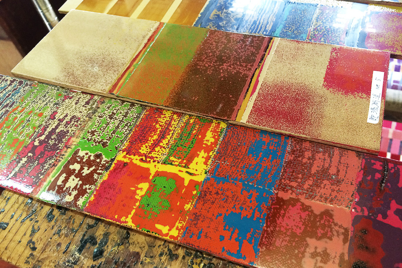 実際に塗り工程を見せていただきました