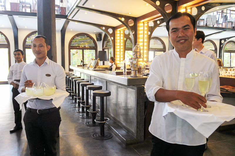 ウェルカムドリンクで出迎えてくれる