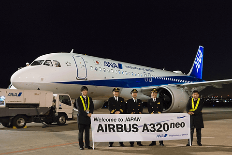ANAの短距離国際線向け新型機「エアバス A320neo」が日本到着、まずは