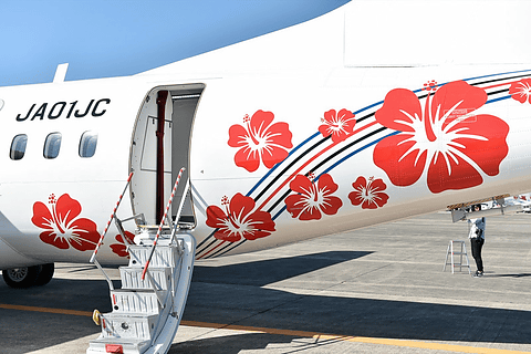 JAC、「ATR 42-600」型機の初号機が鹿児島空港に到着 本拠地の