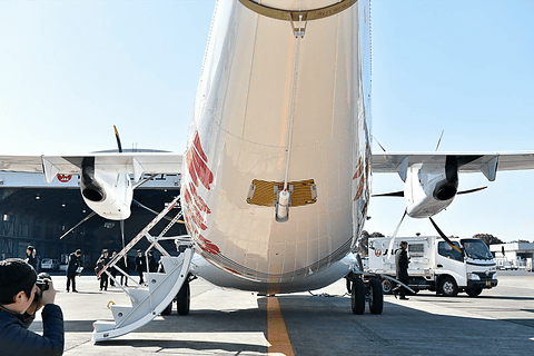 JAC、「ATR 42-600」型機の初号機が鹿児島空港に到着 本拠地の