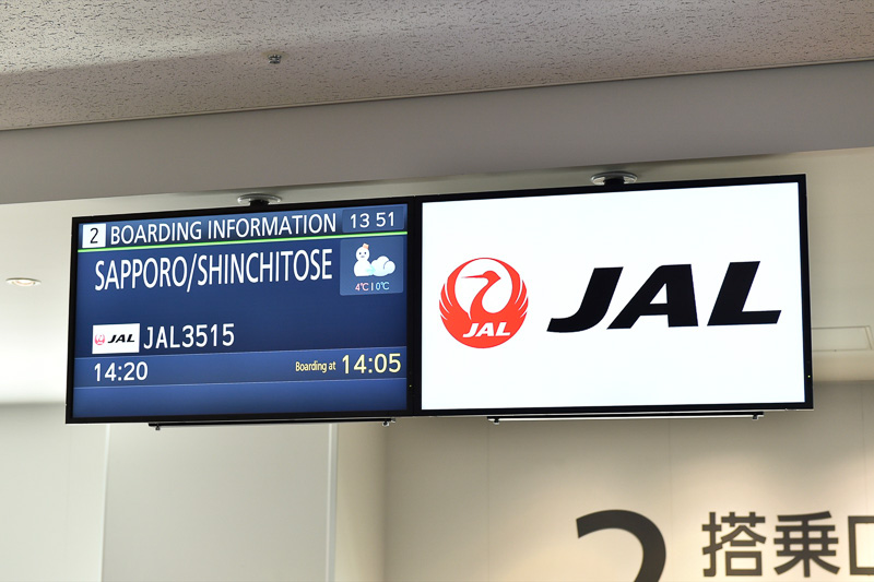 新千歳空港の気温は最高4℃