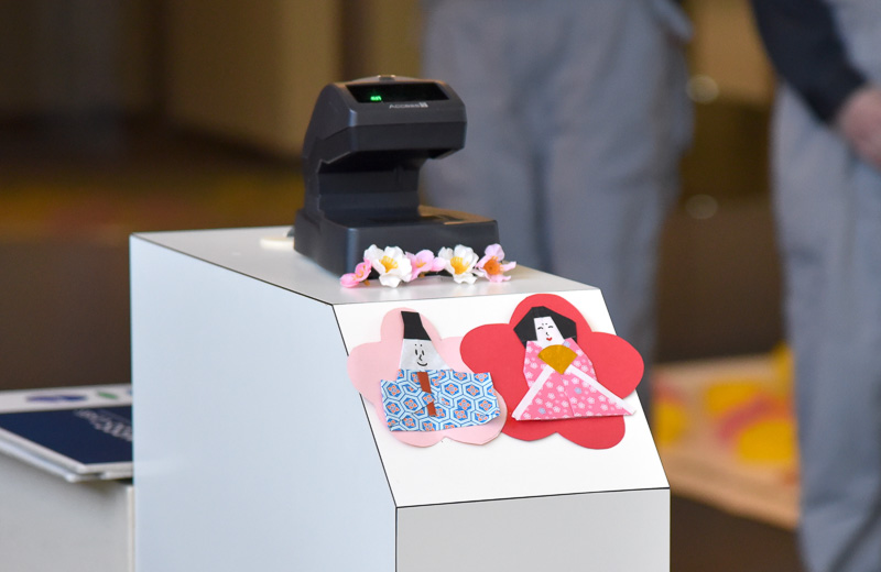 手作りのおひなさまもデコレーションされていた