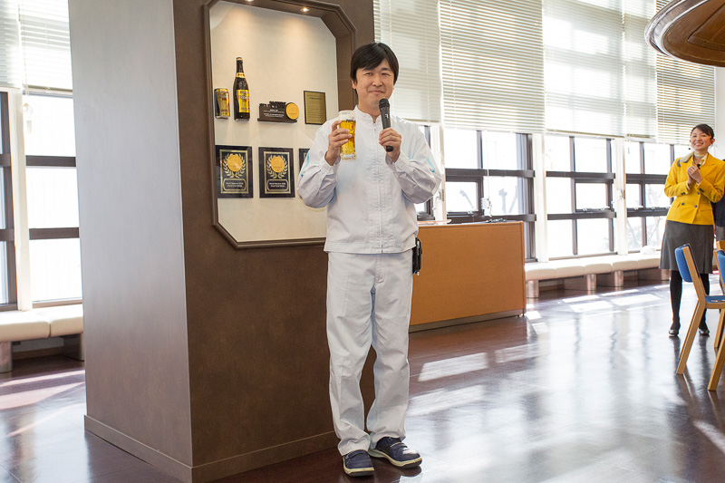 新しい「ザ・プレミアム・モルツ」のキャッチコピーは“これがビールの、香り、コク、香り。”というもの。飲む前の華やかな香り、口に含んでからの味わい、そして飲んだあとに口の中に膨らむ華やかな香りを楽しんでほしいとのこと