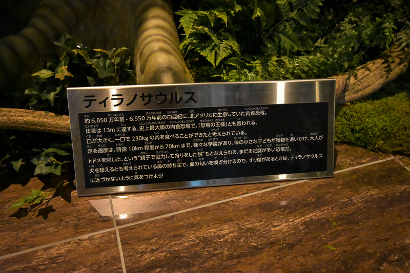 説明書きが設置され、子供でも読めるようにすべての漢字にふりがながある