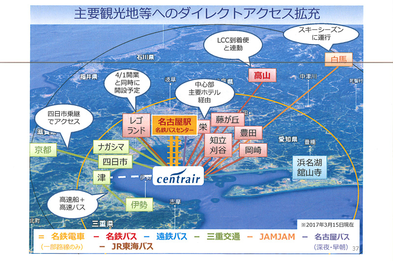 観光地へのダイレクトアクセス