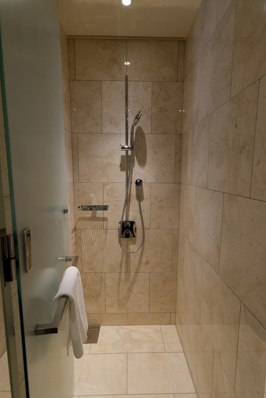 入口の廊下途中にあるトイレとシャワールーム