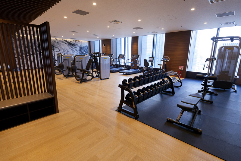 24時間利用可能なトレーニングジム