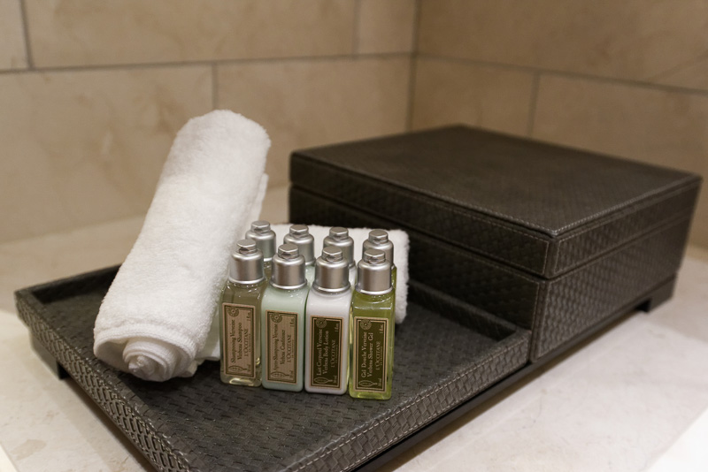 すべての客室のアメニティにはロクシタン「ヴァーベナ」シリーズを取り揃える