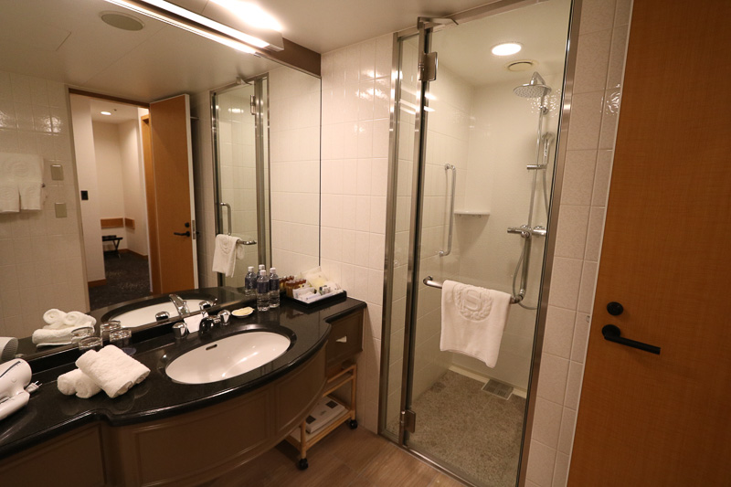 洗面台とシャワーブース