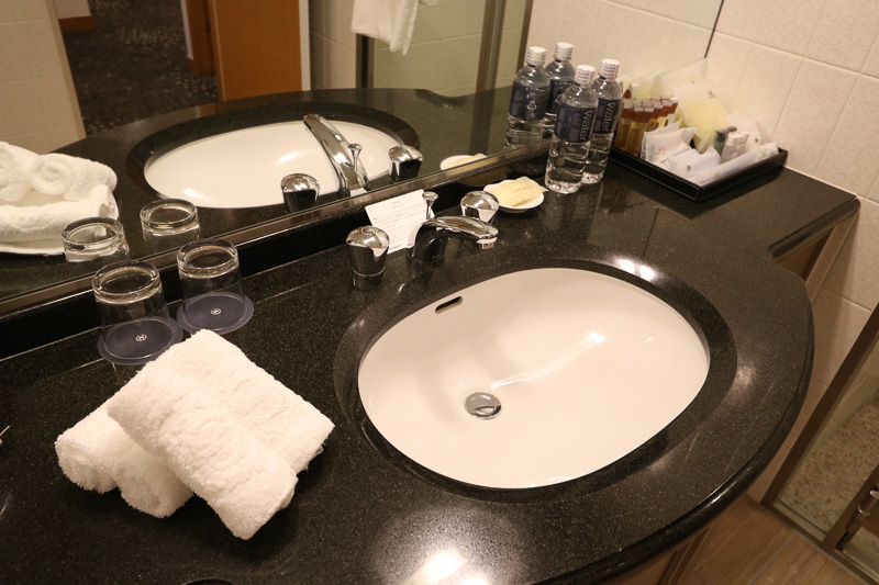 洗面台とシャワーブース