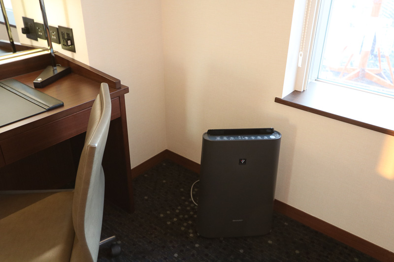 空気清浄機を完備