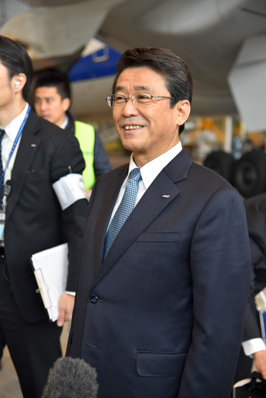 片野坂社長が入社式で新入社員に向けてメッセージを送った。東京2020オリンピック・パラリンピック競技大会開催の3年後には、主要な戦力となる新入社員に対し「世界からお客さまが日本に来られるなかで、ユニバーサルな人材に育ってほしい」と話した
