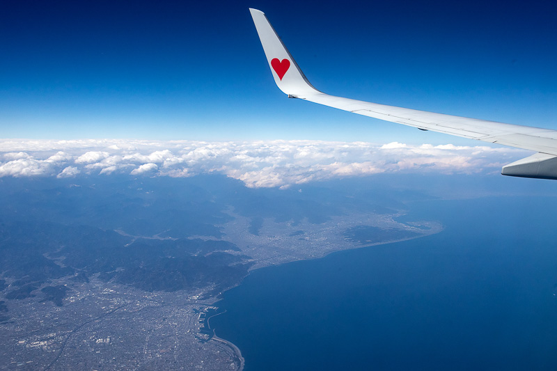 伊豆半島上空を通過