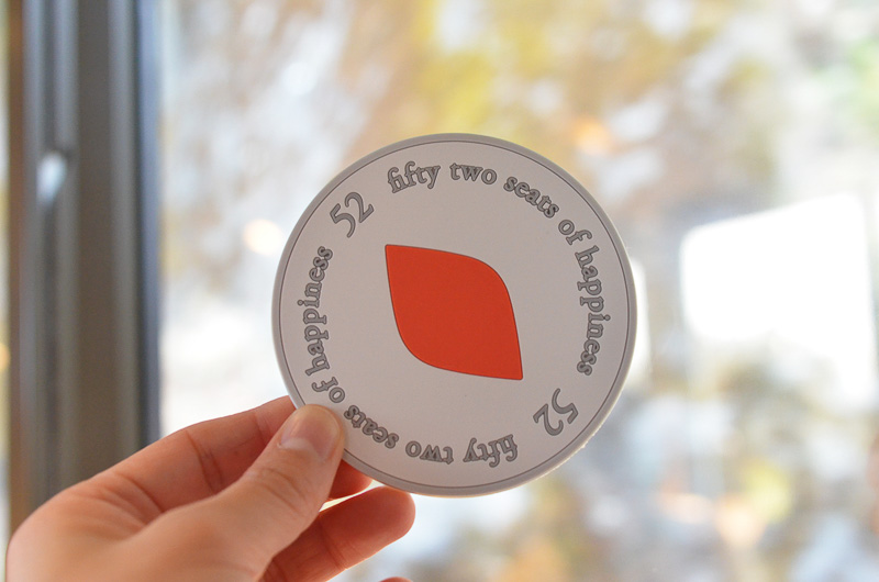 お土産で持ち帰ることができるコースター