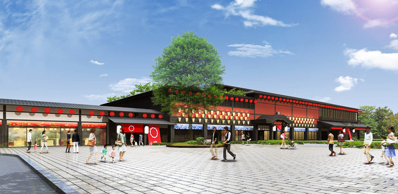 4月24日にオープン予定の「西武秩父駅前温泉 祭の湯」の外観（イメージ）