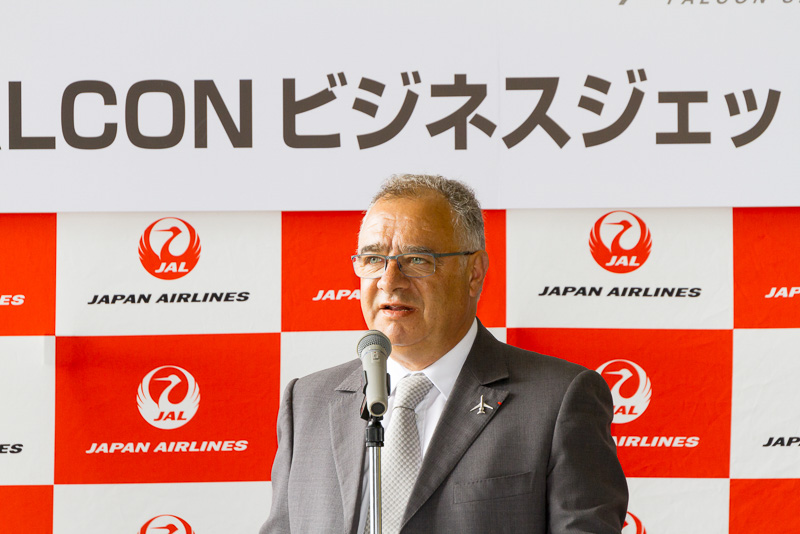 ダッソー・アビエーション民間航空機部門シニア・バイス・プレジデントのオリバー・ヴィラ氏