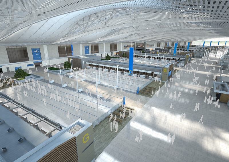 第2ターミナルの完成イメージ（写真提供：仁川国際空港）