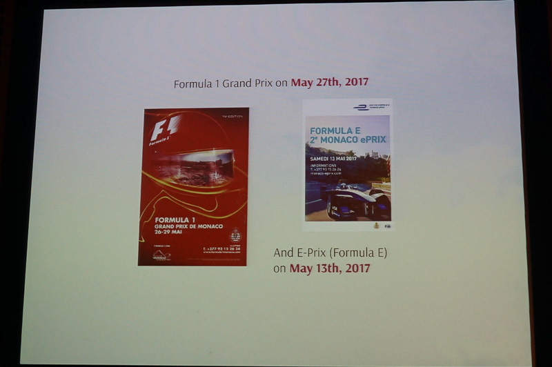 5月にはF1GPとFormula Eという2つの自動車レースが行なわれる
