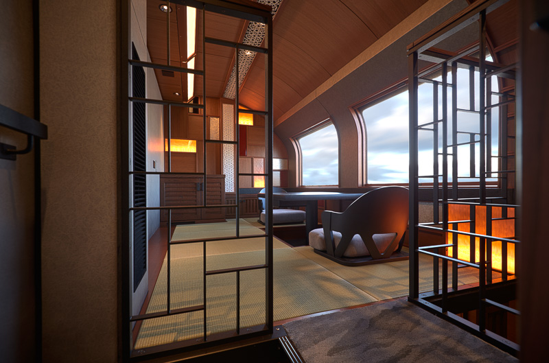 TRAIN SUITE 四季島の最上級客室「四季島スイート」（写真提供：JR東日本）