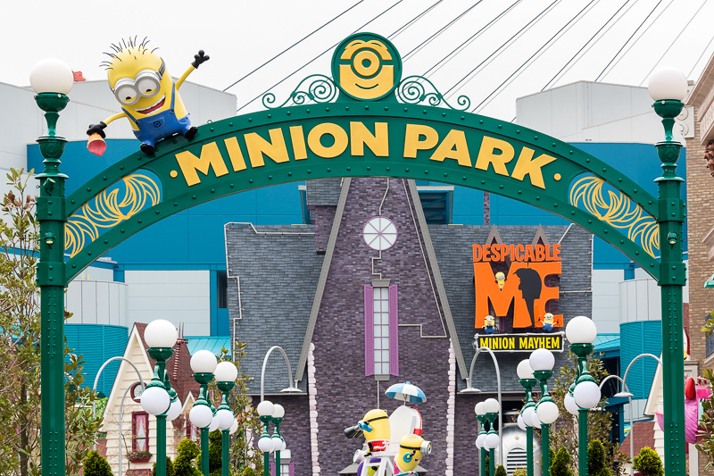 新設されたミニオン・パークの入口