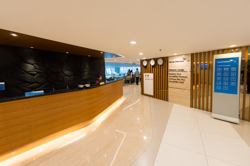 ビジネスクラスラウンジの奥にある「GarudaMilesラウンジ」