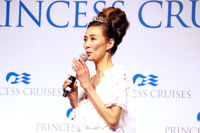 2017年プリンセス・クルーズ アンバサダーの女優、萬田久子さん
