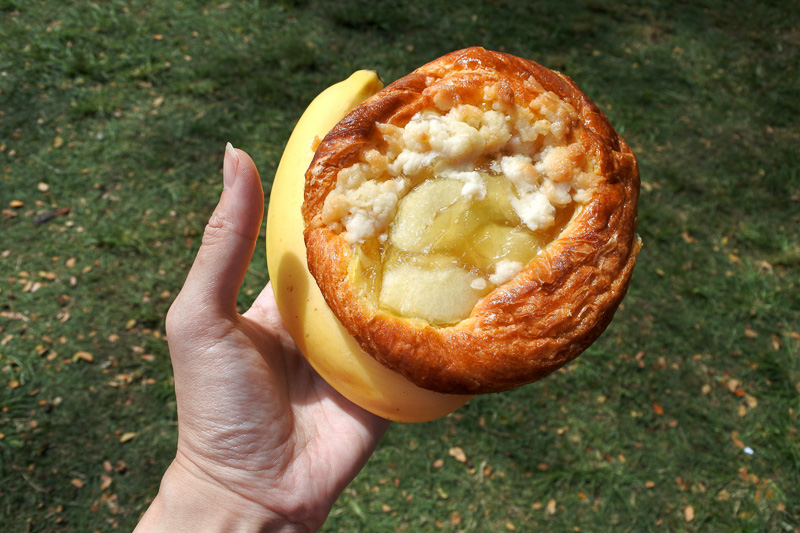 「フィニッシュエリア」では、マラサダやバナナ、ペイストリーにシェイブアイスなどを豊富に用意。参加者はフリーで食べることができる