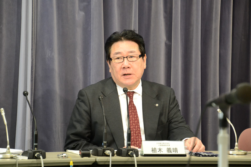 日本航空株式会社 代表取締役社長の植木義晴氏