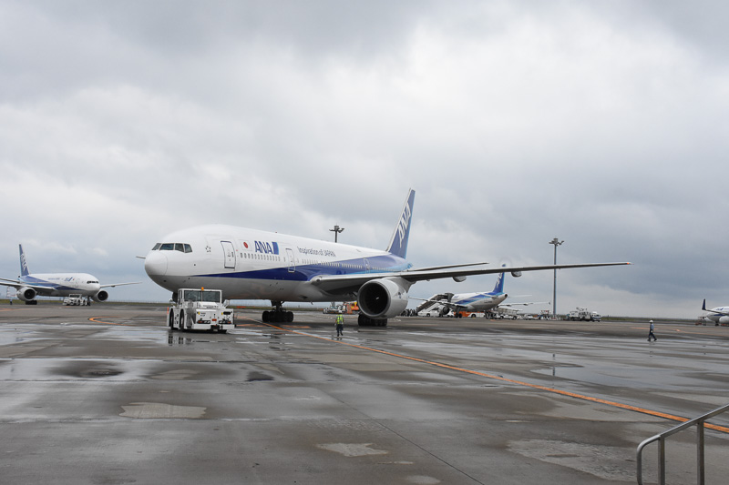 滑走路へ向かう