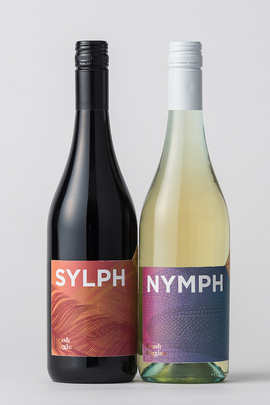 「Sylph South Australia, Ned Goodwin MW Selection Red 2017」（左）と「Nymph South Australia, Ned Goodwin MW Selection White 2017」（右）
