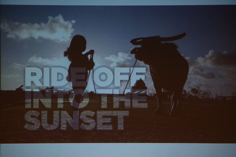 グアムを紹介するイメージ映像が流れた