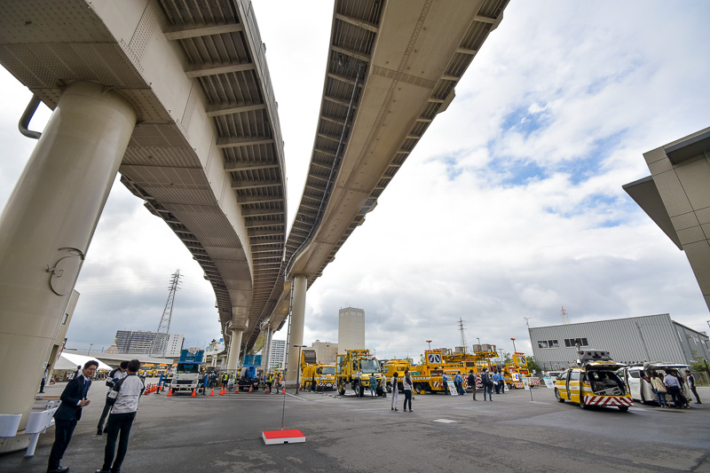 首都圏の大学生を集め「首都高点検・補修デモ 2017」実施。会場は大師補修基地