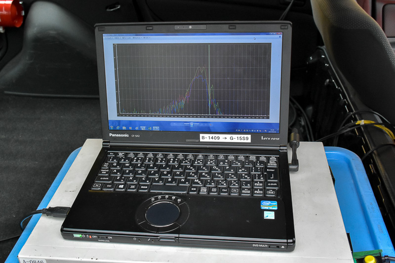 操作は簡単で測定開始のボタンを押すだけ。誰でも簡単に計測ができる