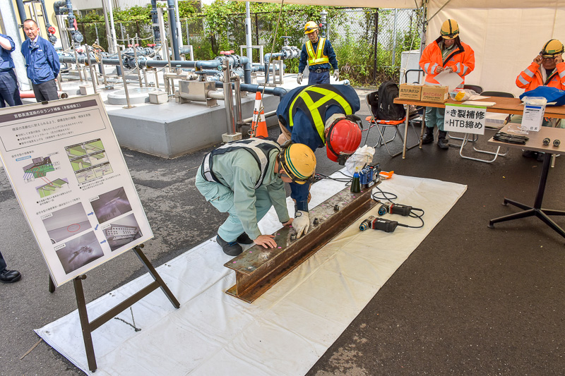 Bランク補修のデモンストレーション