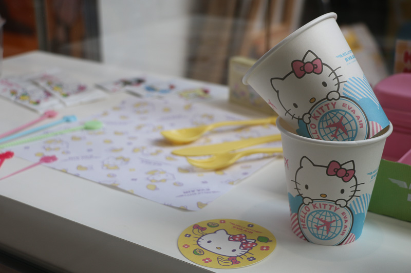 細かいアメニティもすべてサンリオで統一。一部のアメニティは持ち帰ることもできる