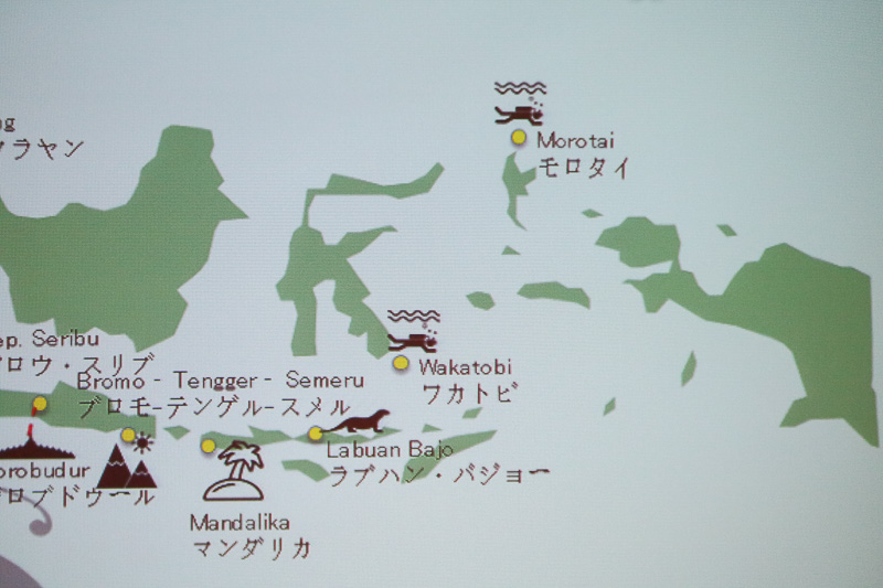 バリやジャカルタに匹敵する観光エリアを育てようと「New Bali 10」という取り組みを行なっている