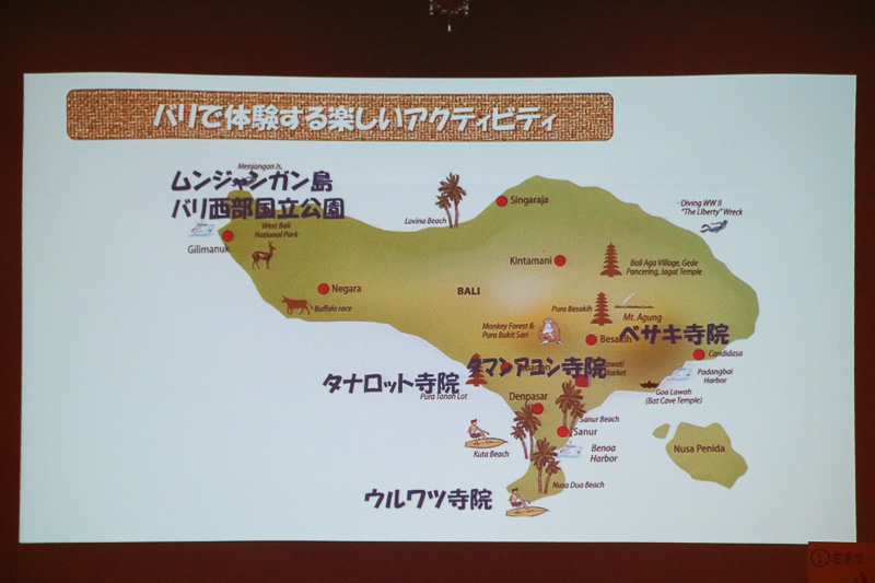 バリでのアクティビティ