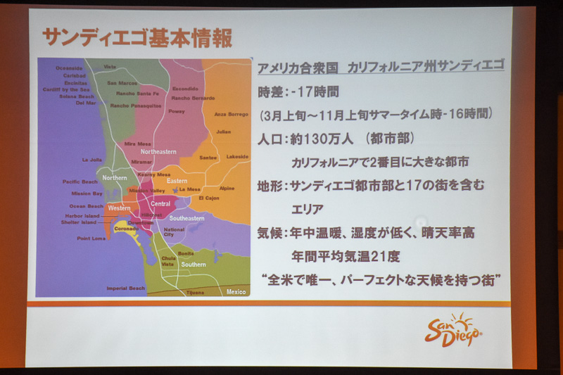年間通じて過ごしやすい気候がサンディエゴの特徴