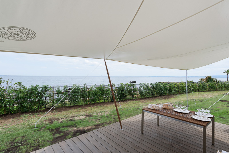 ウッドデッキからの眺め。デッキ部分の広さは29.2m<sup>2</sup>