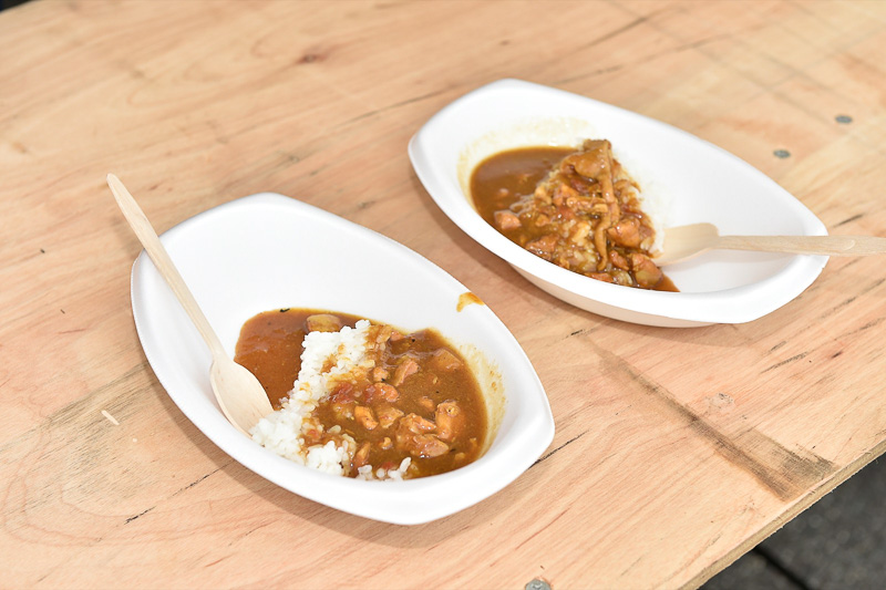 長州鶏を使用したカレーでしっかり栄養補給