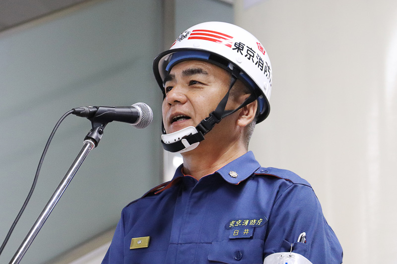 東京消防庁蒲田消防署の臼井署長