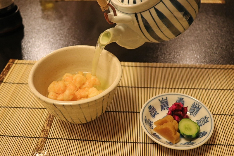 食事に選択した「天茶」