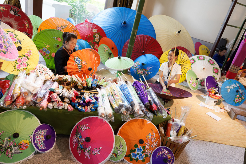 こちらでもタイ北部の伝統技能を紹介