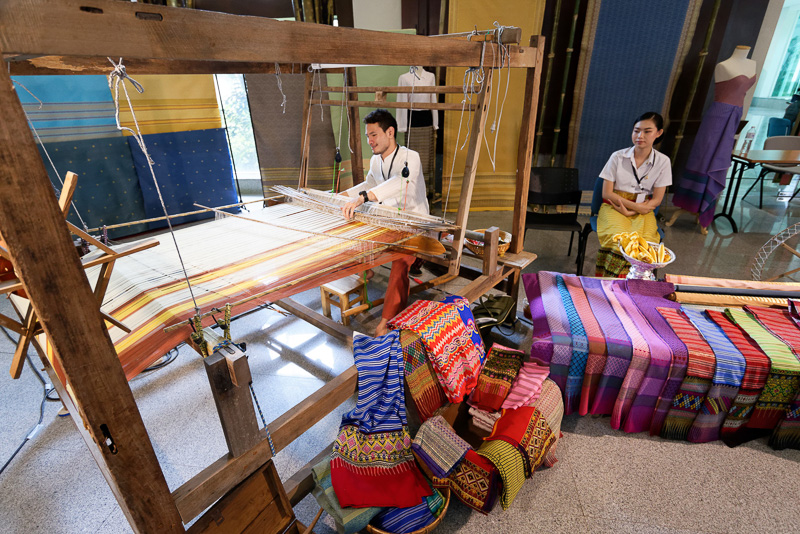 こちらでもタイ北部の伝統技能を紹介