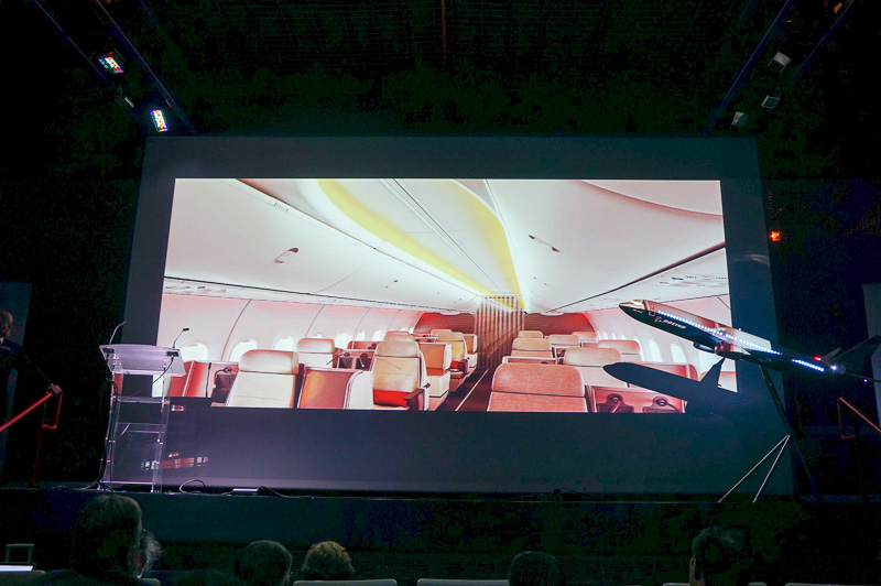 ボーイング・スカイ・インテリアを採用するなど、顧客の快適性にも配慮されている