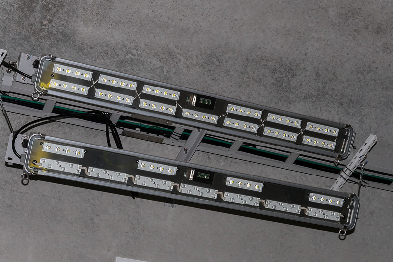 光量確保のため試験的に2段になっている部分も