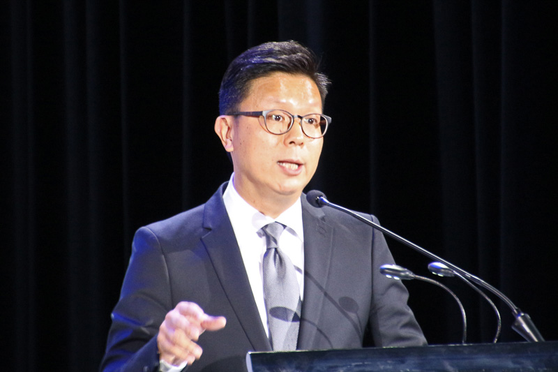 香港政府観光局のKenneth Wong氏（Mr.Kenneth Wong General Manager of MICE & Cruise of the Hong Kong Tourism Board）